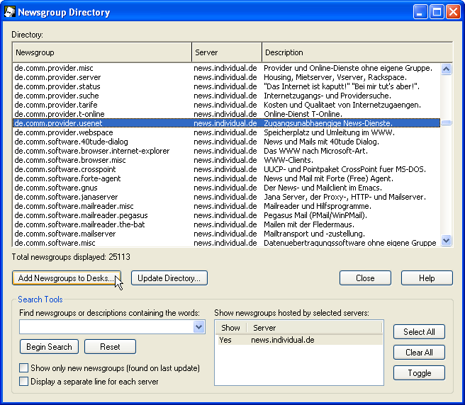 Gruppen&uuml;bersicht
