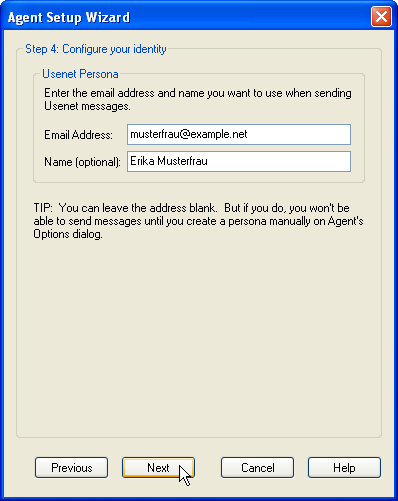 Schritt 4: Angaben zur Indentit&auml;t