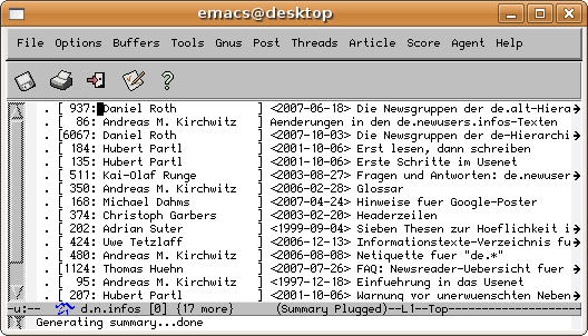 Artikel&uuml;bersicht