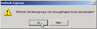 Liste verf&uuml;gbarer Newsgruppen holen